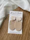 Sandstone & Cream Earrings