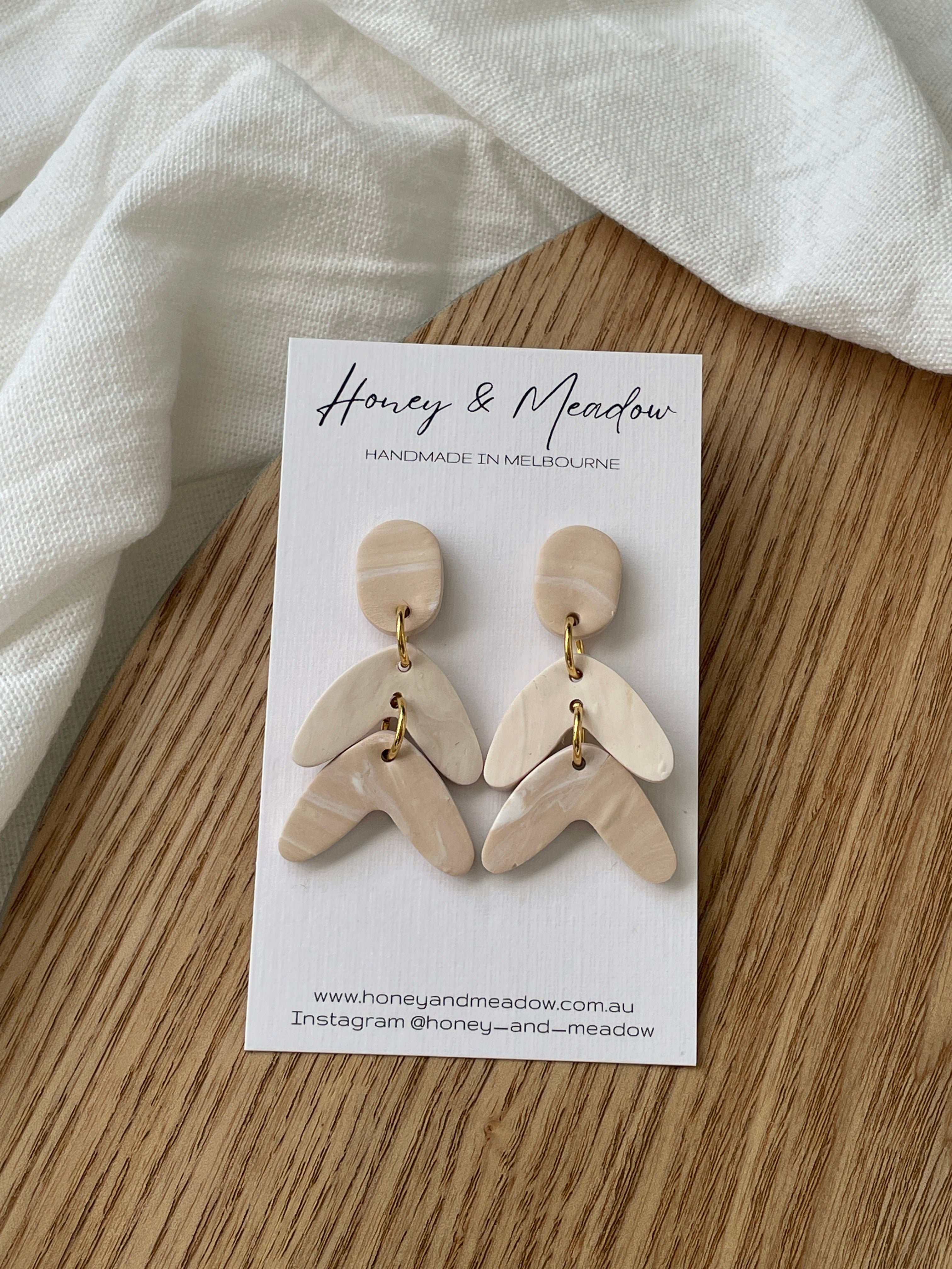 Sandstone Double Drop Earrings