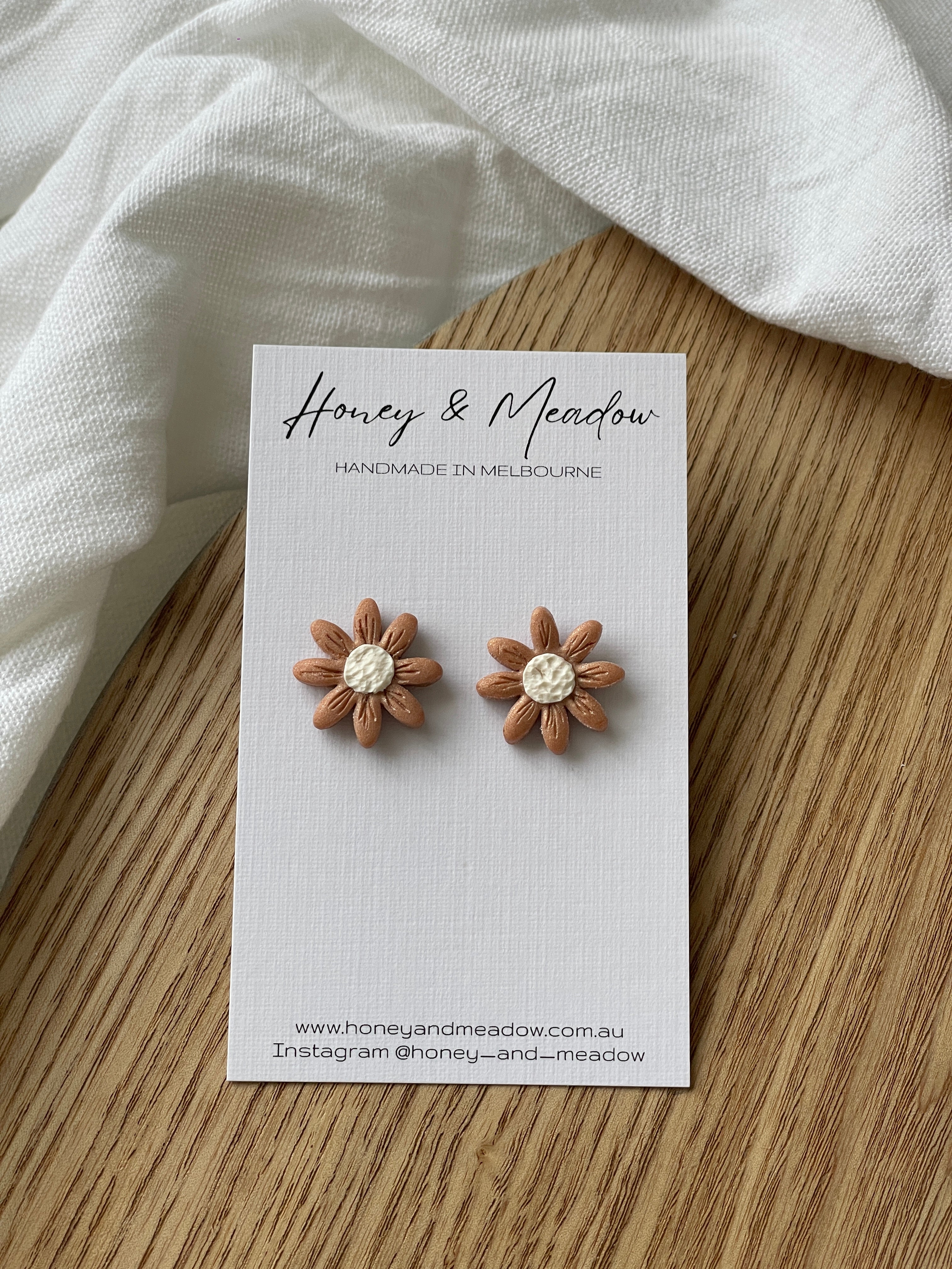 Bronze Daisy Studs